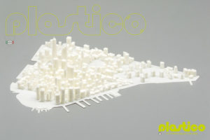 stampa 3d modello manhattan new york alto sud est